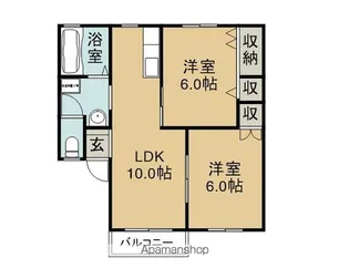 サニーハイツ須後【2階】の間取り